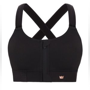 SHEFIT Women’s Large Ultimate 2 Sports Bra Black & Copper Print Luxe